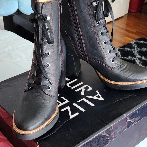 2x Brand New Never Worn.. Naturalizer Callie Leather Boots Wmns 8.5 - Picture 10 of 17